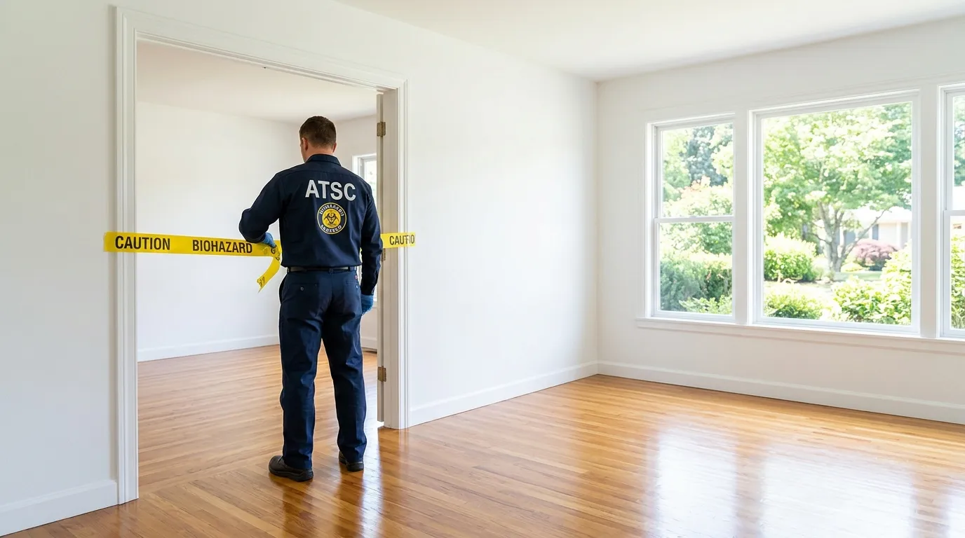 Certified biohazard cleanup crew performing Crime Scene Cleanup in Westfield